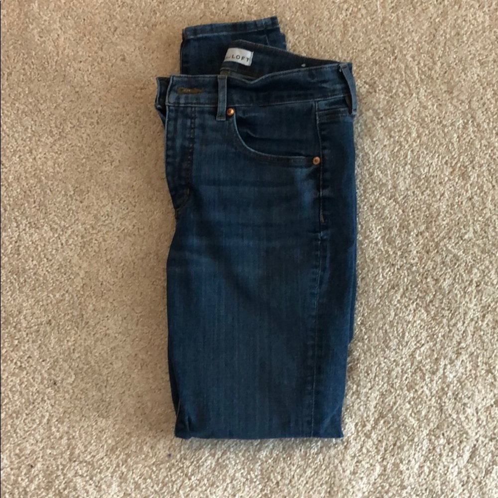 LOFT high rise skinny jeans size 6
